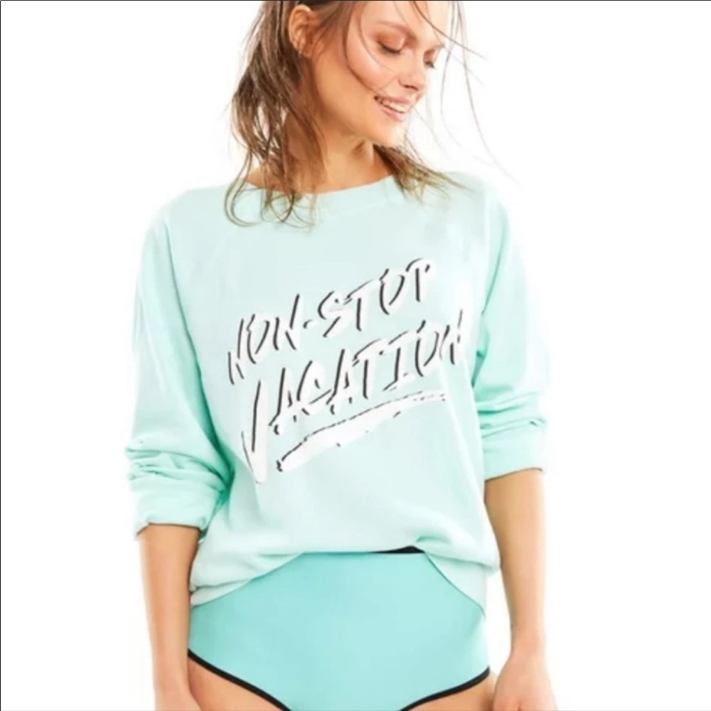 WILDFOX Non-Stop Vacation Sommers Sweater LG NWT - Picture 5 of 9